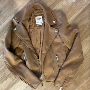 Abercrombie suede coat NWOT